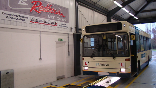 Vehicles tested at Redbourn MOT Centre